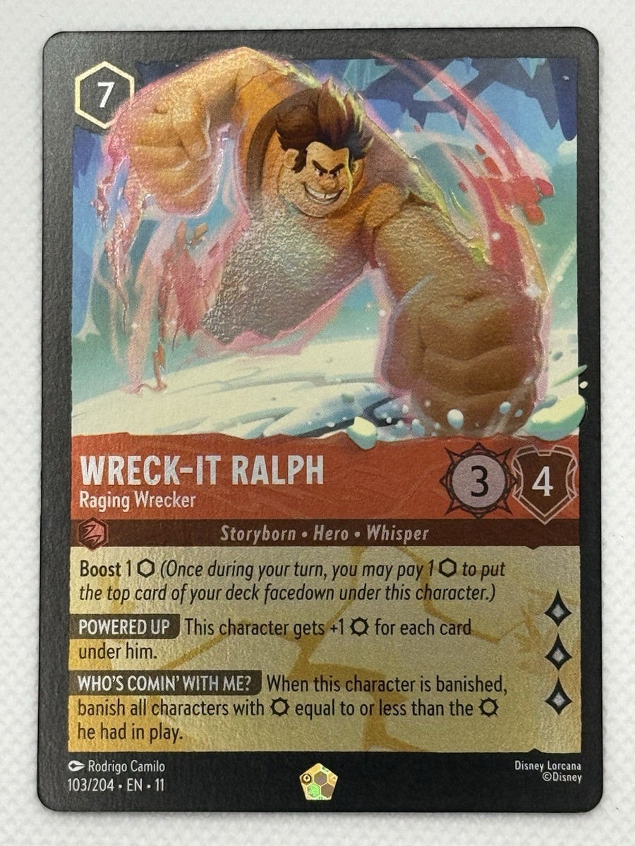 Wreck-It Ralph Raging Wrecker Cold Foil New Legendary Disney