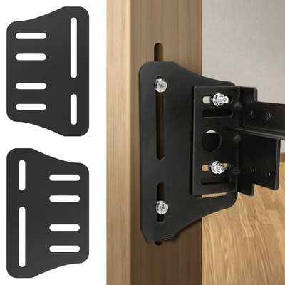 KOPKIO 2PCS Heavy Duty Bed Frame Adapter/Connector Plate for Full, Black 