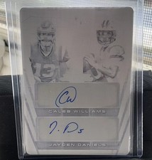 2024 Leaf Trinity DUAL AUTO Jayden Daniels/Caleb Williams RC 1/1!🔥ONLY 1 EXIST!