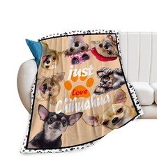 Chihuahua Blanket Funny Chihuahua Dog Gifts for Girls Boys Woman Kids Dog Lov...