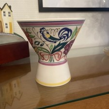 WONDERFUL POOLE POTTERY LE PATTERN FREEFORM VASE TRUDA CARTER TRADITIONAL WARE