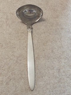 Georg Jensen Cactus 925er Sterling Silber Soßenlöffel ca. 19 cm