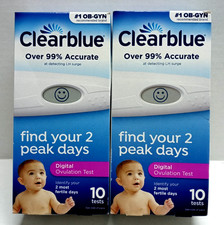 Lot of 2 Clearblue Digital Ovulation 20 Ct 99 Accurate Clear Results 11/27 NEW