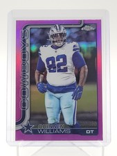 QUINNEN WILLIAMS 2025 TOPPS CHROME PINK REFRACTOR /250 #72 COWBOYS Q6136