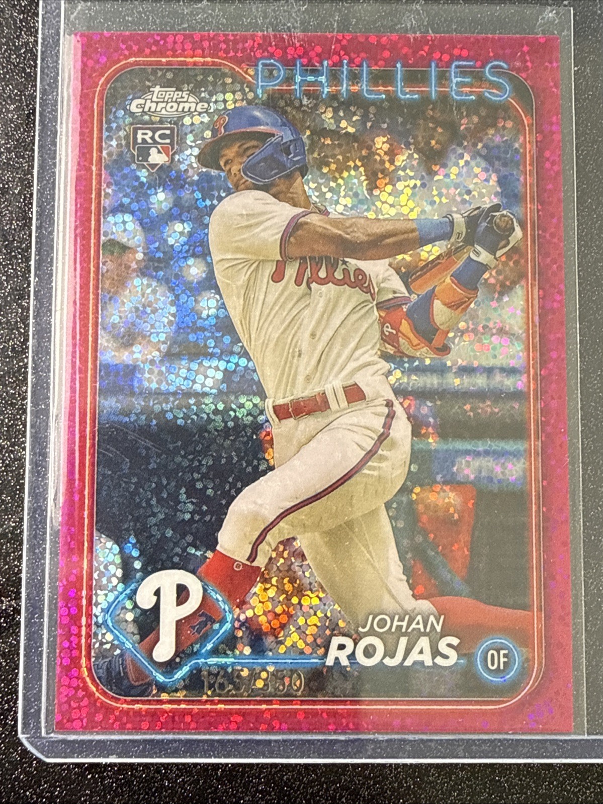 2024 Topps Chrome - Johan Rojas #273 Magenta Speckle Refractor /350 (RC)