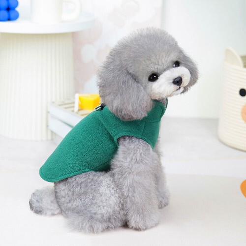 Pullover with Leash Warm Coat Pet Jacket Sweater Fleece Apparel Dog Vest Puppy - Picture 8 of 22