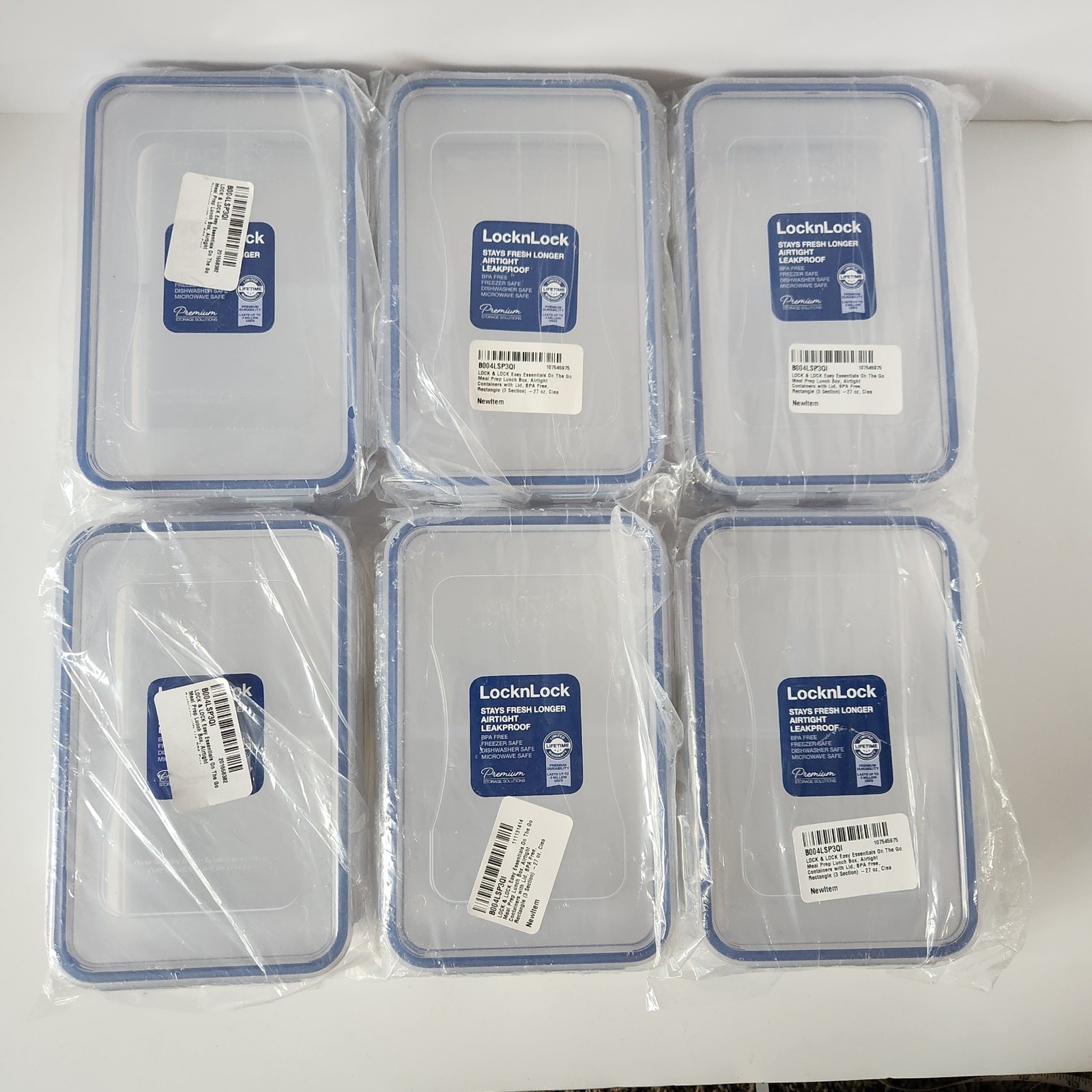 New! Locknlock Easy Essentials On The Go Travel Bento Box Meal Prep Lunch 27Oz