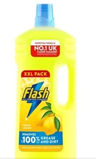2000ML X 1 Flash Multipurpose Floor Liquid Cleaner Crisp Lemon Up to 100% Dirt 2.99 per litre