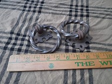 Cast Iron Twisted Rope Door Knocker 3 Inch Nice--pair--2--