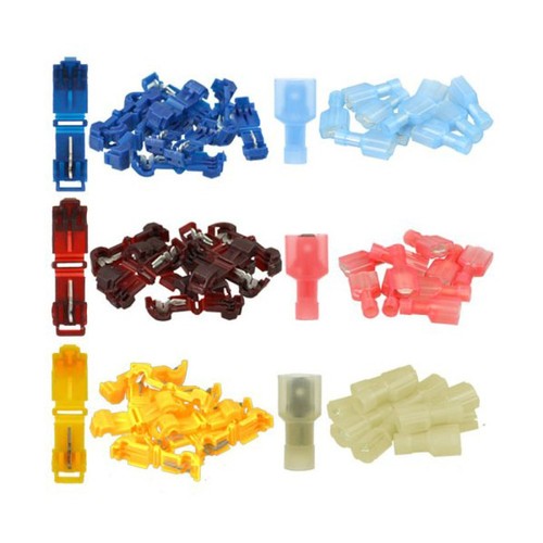 30 Pcs T-type Branch Terminal Connector Wire Connectors Kit Solderless