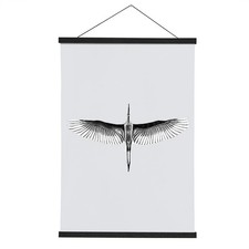 Wooden Magnetic Poster Hanger, 18 Inch Frame, 10x18 12x18 18x24 for Pictures,...