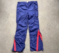 Vtg 70s 80s Nike Track Pants Jogging Running Ankle Zip Sportswear Medium