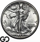 1934-S Walking Liberty Half Dollar, San Francisco Issue, Lustrous Choice BU+