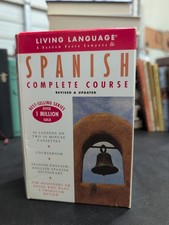 Living Language Basic Spanish Course Book Set Complete W/ Cassettes