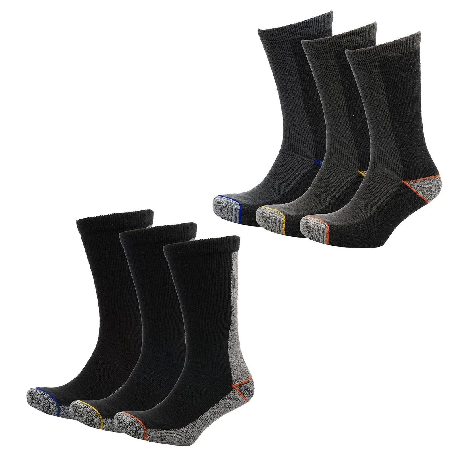 A2Z Mens Workwear Terry Casual Crew 3 Pack Breathable Comfort Running Socks