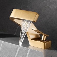Deck Mounted Basin Faucet Single Hole Sink Tap Mixer Hot And Cold Water Tap