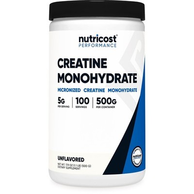 Nutricost Micronized Creatine Monohydrate - Pure Powder for Strength