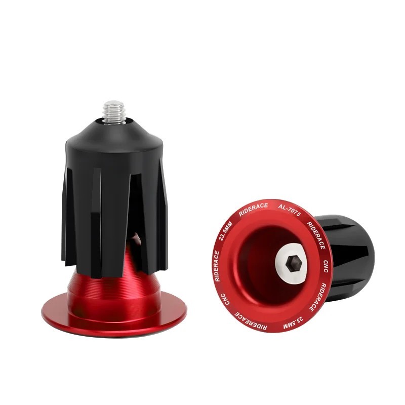 1 Pair Bike Handlebar End Plugs Aluminum Alloy Bar End Caps MTB Road Bicycle