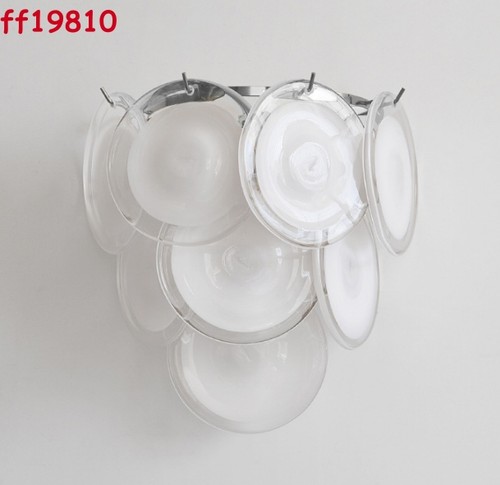 Italian Designer Chandelier Colorful Glass Shade Dining Room Hanging Light Suspe - Picture 19 of 47