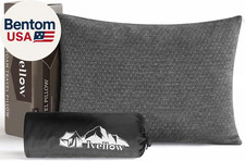 Travel Pillow Compressible Camping Pillow for Sleeping Shredded Memory Foam Pill