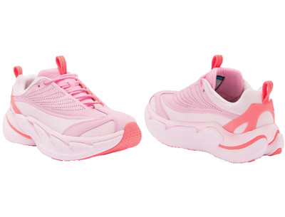 HOKA  Women Elevon X Platform Sneakers Carnation Pink Leather & Mesh Size 11.5
