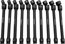 Astro Tools 78354 10pc 3/8" 6pt Pinless Universal Torque-Saver Impact Socket Set