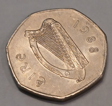 1988 Ireland 50 Pence - Circulated