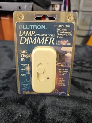 Lutron LC-300NLH-WH 300 Watt Lamp Dimmer White - Open Box, Please Read!!