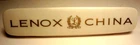 Vintage LENOX CHINA dealer/store COLLECTOR porcelain 8" DISPLAY SIGN