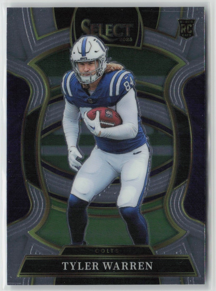 Tyler Warren RC 2025 Panini Select Indianapolis Colts #33