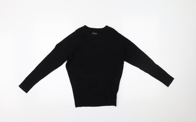 Schwarze Basic-Bluse Damen UK Größe 8 von Topshop