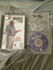 sega saturn games lot Madden 98, Daytona USA, Blast Chamber