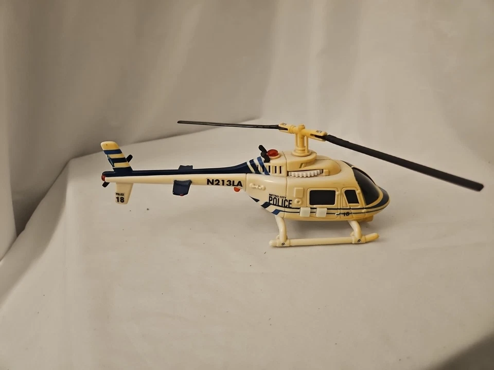 Игрушечный винтажный полицейский вертолет Funrise City Force Emergency Team 1990-е #BXN - Изображение 4 из 4