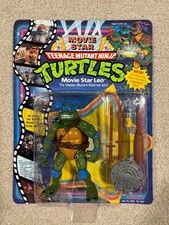 TMNT Movie Star Leo 1991 Unpunched MOC MOSC 5201 Ninja Turtles Playmates