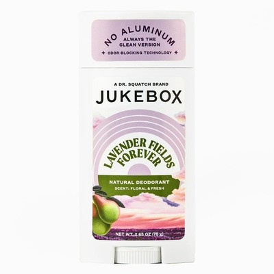 JUKEBOX Natural Deodorant Aluminum Free for Women Lavender Fields Forever