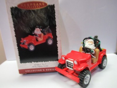 1996 Santa's 4x4 Here Comes Santa Hallmark Ornament 18th in Series MIB !