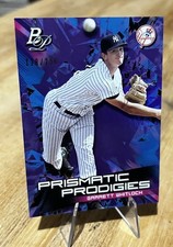Garrett Whitlock /250 PRISMATIC PRODIGIES PURPLE PROSPECT 2019 Bowman Platinum 