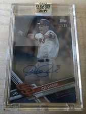 2017 Joe Panik Clearly Authentic Blue Auto/25