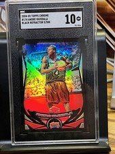 2004-05 Topps Chrome Black Refractor 115/500 Andre Iguodala #174 Rookie SGC 10
