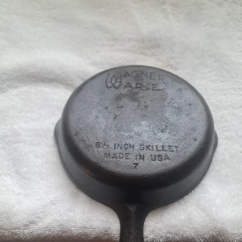Vintage Wagner Ware Sidney-0-#7 Cast Iron Skillet 6.5"