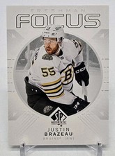 2024-25 SP Authentic JUSTIN BRAZEAU Freshman Focus Rookie RC Boston Bruins FF-35
