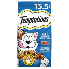 Adult Dry Cat Food Tempting Tuna & Chicken Flavor, 13.5 lb Bag 1.48 per pound