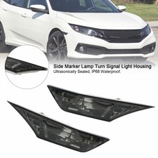 Side Marker Lamp Turn Signal Light Housing For Honda Civic 2016-2021 Smoked Us