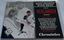 2017 Panini Chronicles Baseball Justin Verlander Detroit tigers base card #11