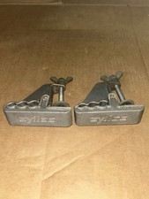 (2) Abrazaderas de banco portátiles de aluminio de alta calidad Zyliss Pro-King de colección