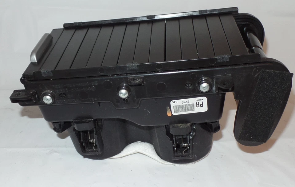 Acura TL 2009-2014 consola central portavasos cubierta superior enrollable deslizante negro OEM Foto 3 de 4