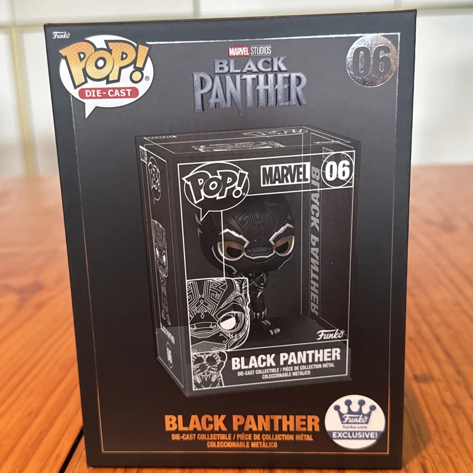 Funko Pop Die Cast Black Panther Chance Of Chase New & Sealed - image 2 of 4