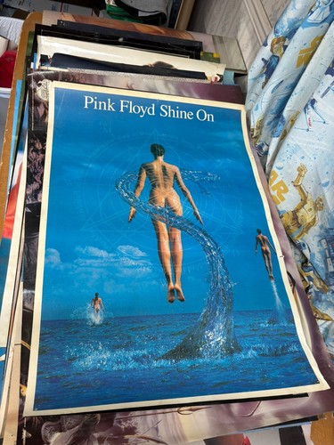 #296 Vintage Poster 33.5x23.5 Pink Floyd Shine On Very Rare Hard to Find