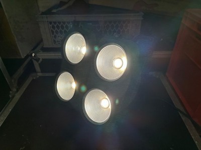 2x Betopper LED Audience Blinder 400W Weiß/Amber LC500 DMX Strobe CRI 96