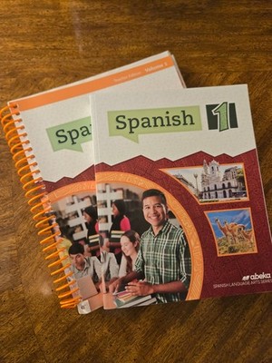 Abeka Spanish 1 Teacher Edition Volume 1 & student workbook homeschool